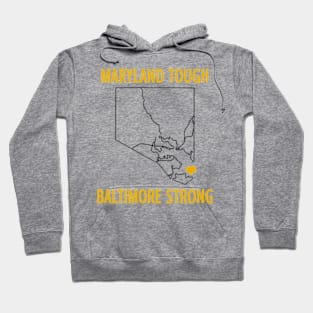 Maryland Tough Baltimore Strong Francis Scott Key Bridge Hoodie